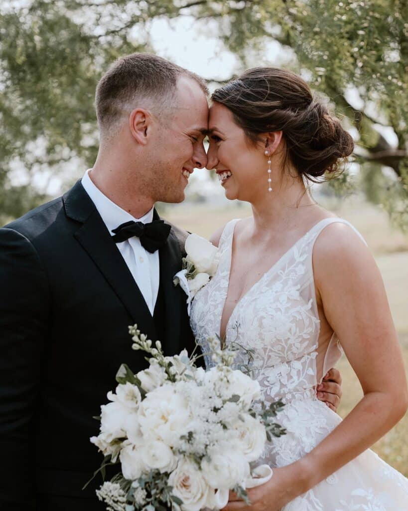 couple smiling